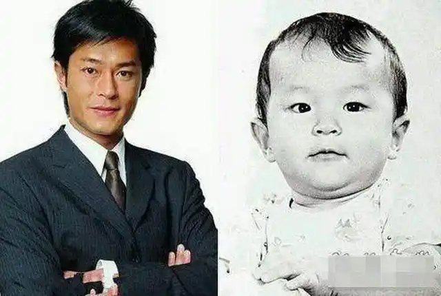 古天乐小时候是个超级可爱的小胖子,胖嘟嘟的,双下巴都出来啦!