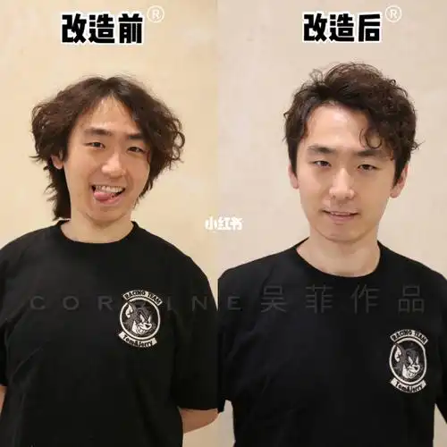 73模特之前也是烫过头发的,但是不论是发质,发型,还是卷度都被烫的