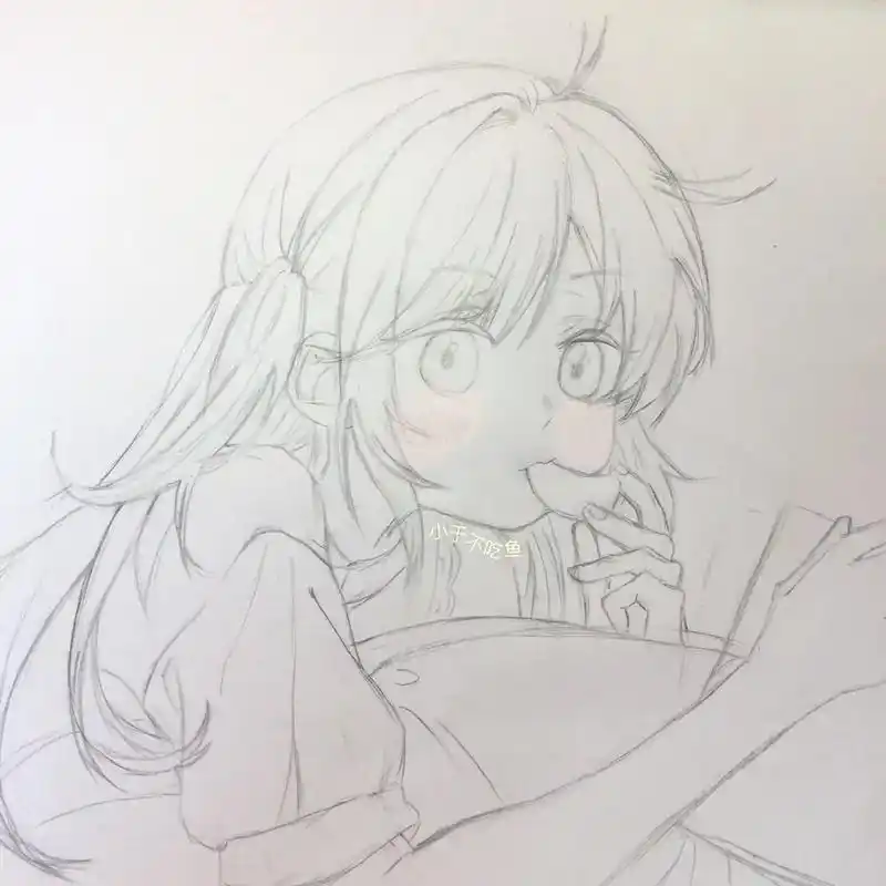 画渣日常 #二次元 #手绘 #临摹 #绘画过程 #桑稚#偷 - 抖音