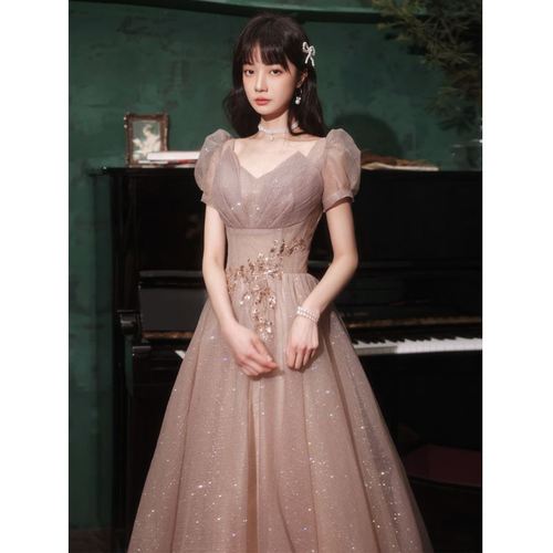 晚礼服女高中生公主裙18岁生日成人礼气质宴会仙气敬酒服夏季长款
