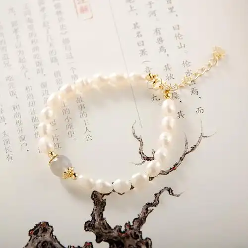 汉服配饰可爱简约珍珠手链古风复古串珠国风手链