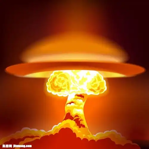 升向天空的蘑菇云图片