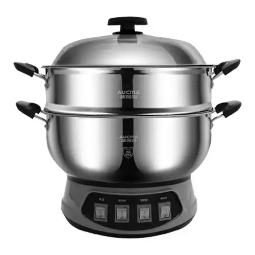 澳柯玛(aucma)adg-28l002电蒸锅多功能电热锅 28cm电锅多用途锅 304