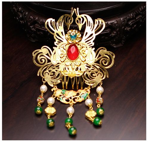 额饰头饰古代皇后娘娘发饰品新娘步摇汉服大凤凤凰发饰