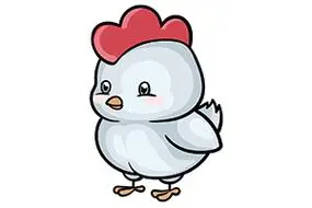 q版小鸡入门画法,教你画q版鸡仔