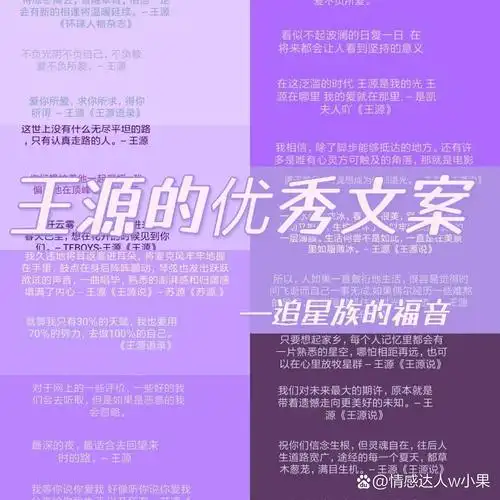 王源的优秀文案