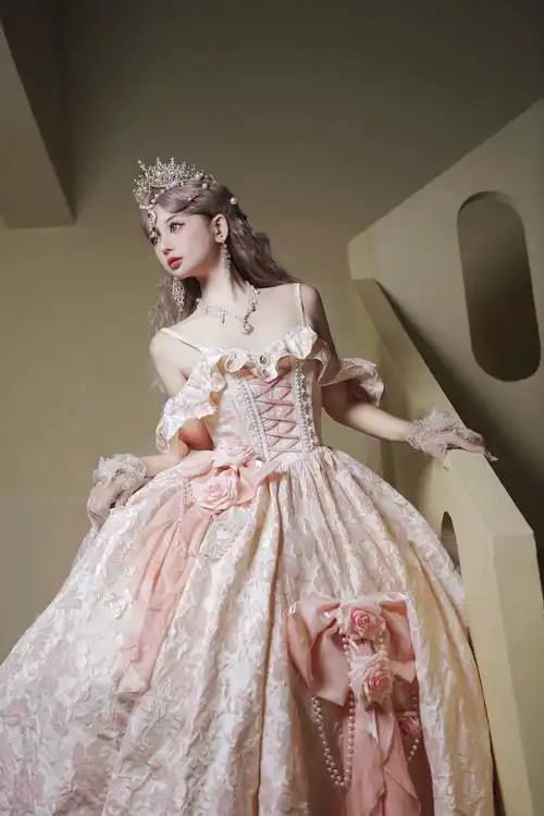 定金原创设计lolita花嫁齐地华丽成人礼服婚纱罗西娅颂礼