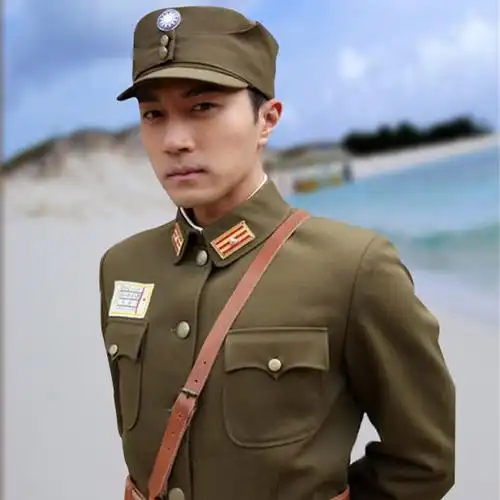 特价民党美式军服民国军官服演出服摄影主题影视服装制服军装军绿