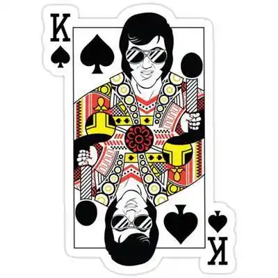 25张彩色扑克牌纹身手稿素材图案