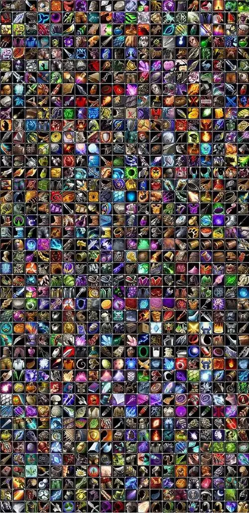 魔兽争霸游戏技能物品图标全集全套图标3400枚yx0002