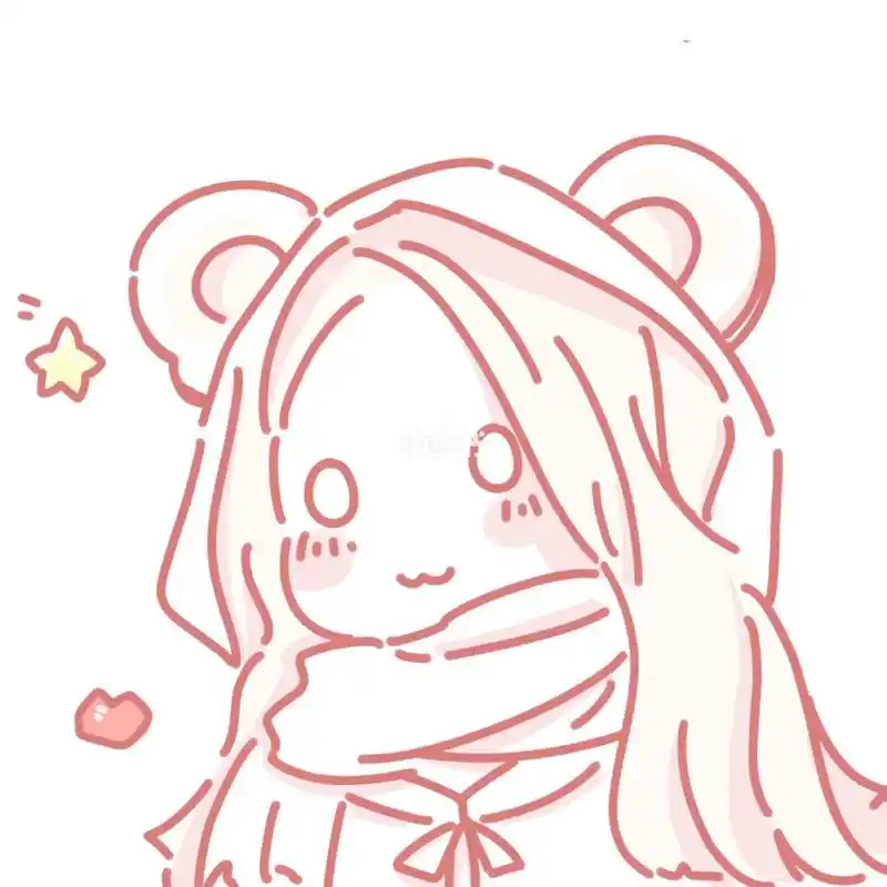 可爱个性  手绘 画画  简笔画  欧美风  精致风  卡通头像  动漫少女
