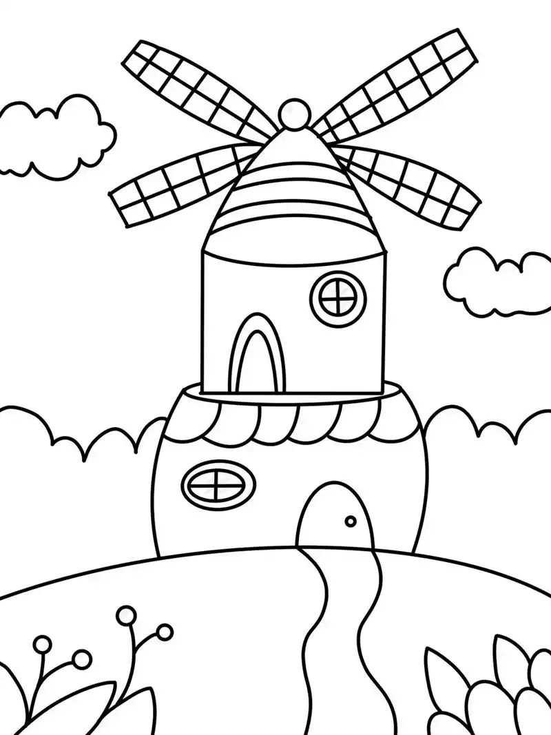 房子 儿童画 创意画 简笔画 #创意美术儿童画# #儿童简笔画# #创意