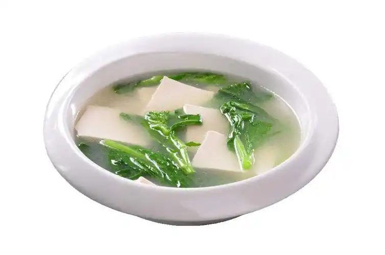 青菜豆腐汤图片