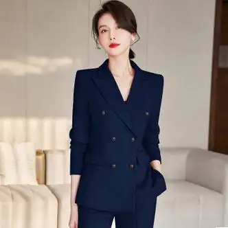 romonsgirl秋冬季小西装套装女高端气质职业装女装时尚修身西服外套商