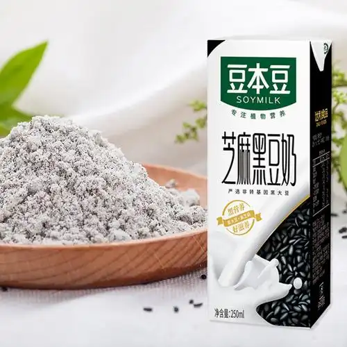 豆本豆 芝麻黑豆奶 营养早餐奶 圣诞送礼 整箱 250ml*12