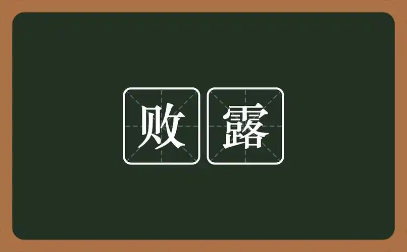 败露是什么意思?