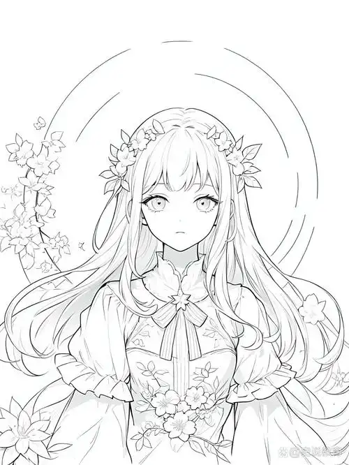 分享漫画卡通的黑白线稿图