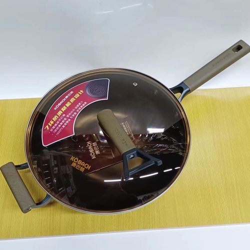 康巴赫铁锅聚能无涂层新款专用炒菜锅精铁家用生锈炒锅煤气电磁通