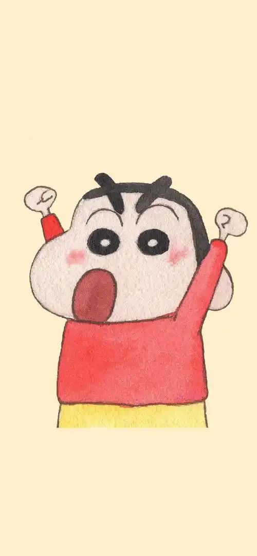 蜡笔小新卡通插画高清手机壁纸-动漫-壁纸下载-美桌网