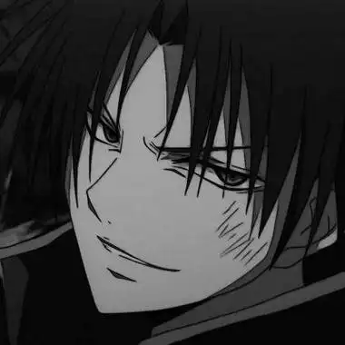 黑暗系男生动漫头像黑白沉默的存在都很无奈