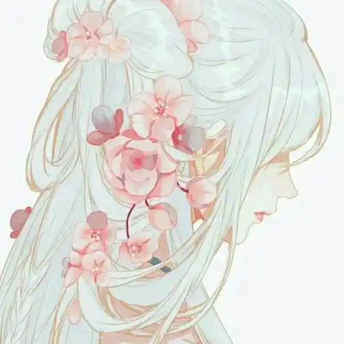 巨干净巨简约的动漫女生头像