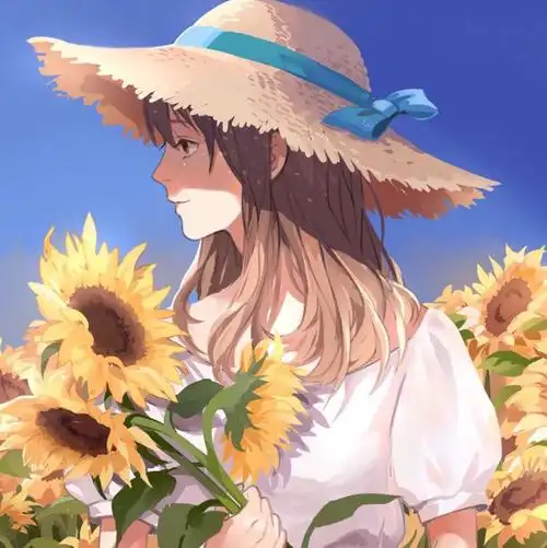 向日葵动漫头像赞评论更多
