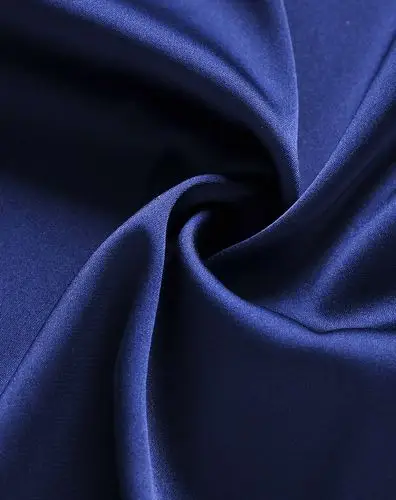 eptison 女款纯色五分袖衬衫藏青色