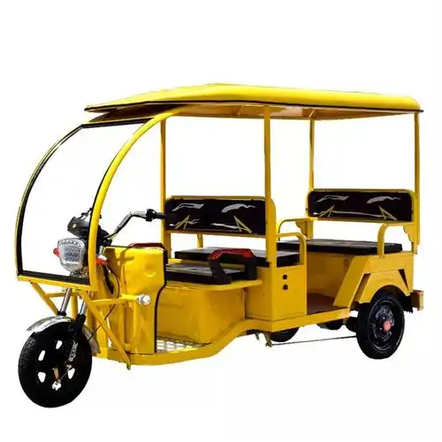 带蓬客户接送电瓶车拉客载客营运电动三轮篷车跨境外贸载人代步车