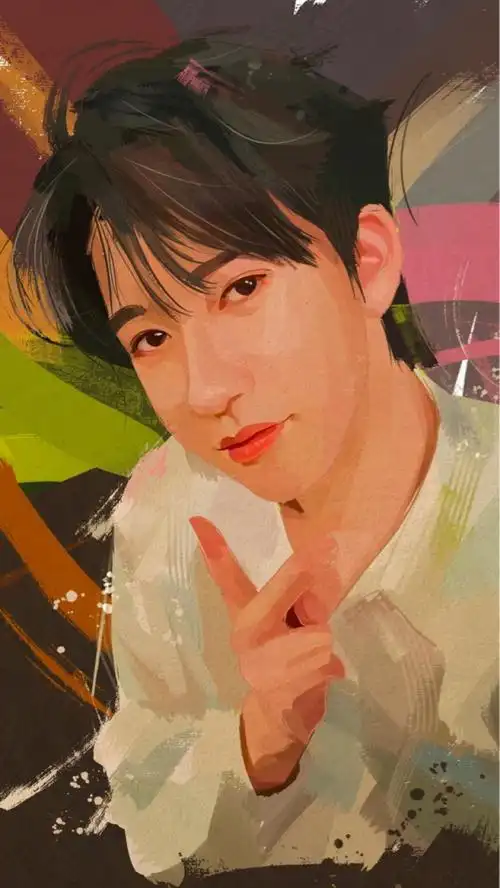 【手绘/贺峻霖】像不像?不像删了.