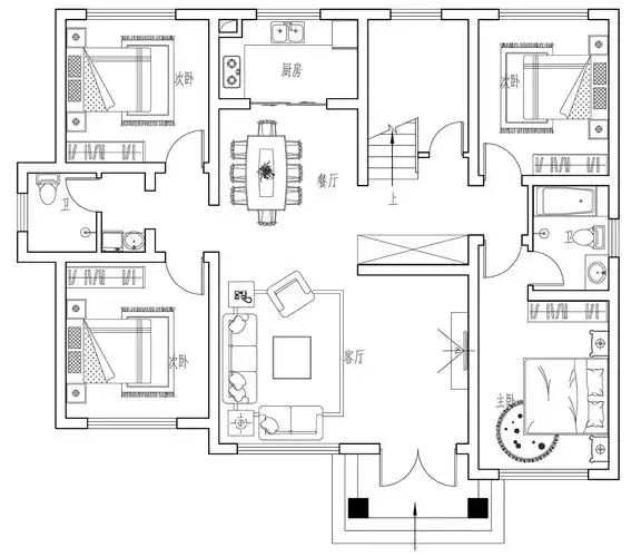 14x12二层别墅设计全套图纸