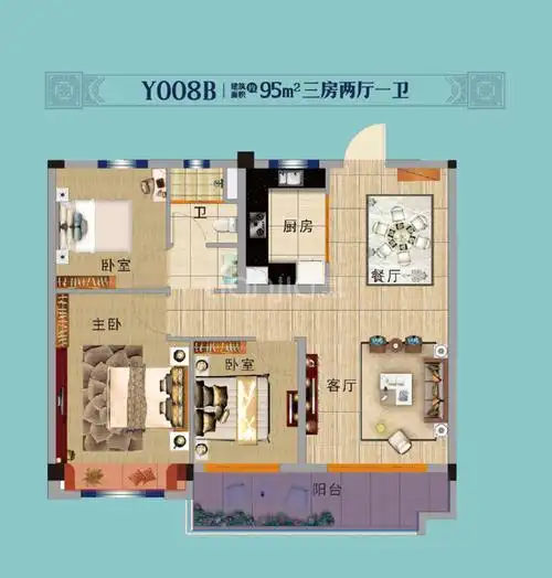 碧桂园·江南世家户型图(链家网)