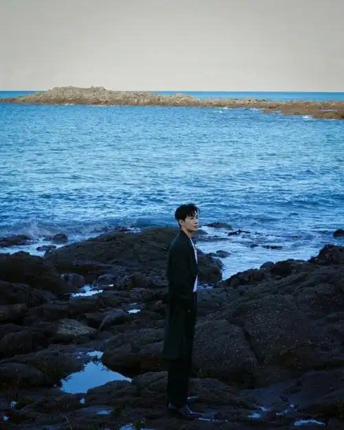 刘宪华海边小提琴大片##穿风衣的刘宪华