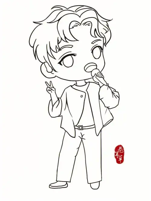 周深q版的9宫图来啦#宝藏男孩周深  #200天微博打卡  #画画