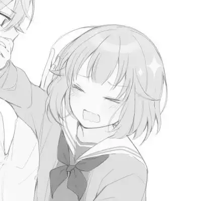 日系ins风漫画头像黑白情侣_情侣动漫头像_头像屋