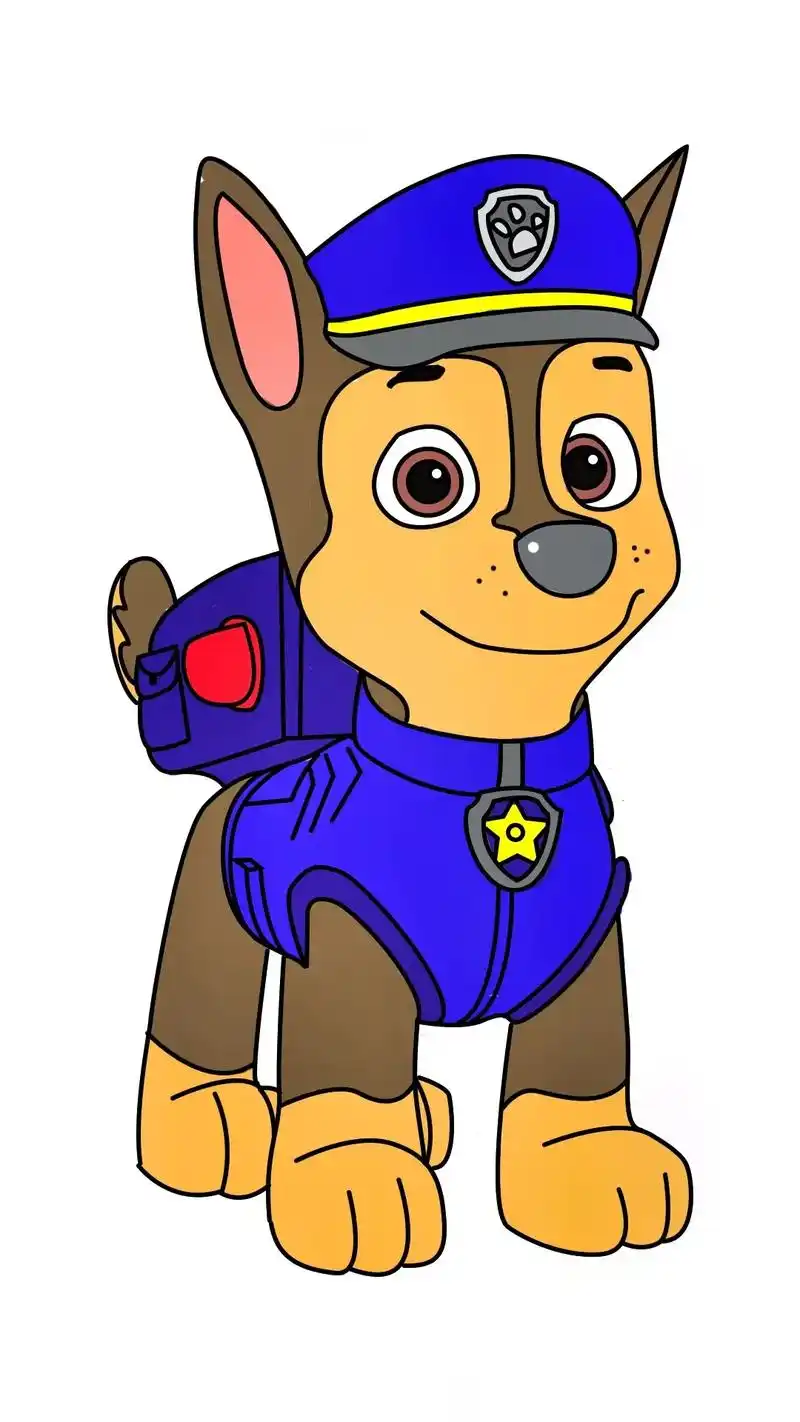 怎么画汪汪队阿奇简笔画.#汪汪队简笔画#亲子简笔画#一起学画 - 抖音