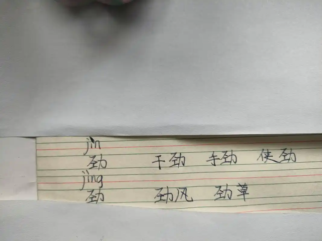 分享孩子的学习:多音字"劲"的发音和组词#百家号星火计划