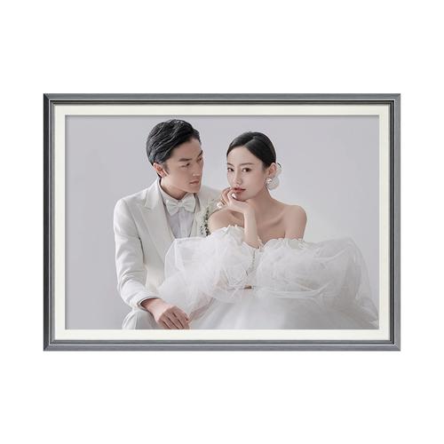婚纱照相框 挂墙放大定制 打印加洗主卧卧室床头结婚照片精修相片06