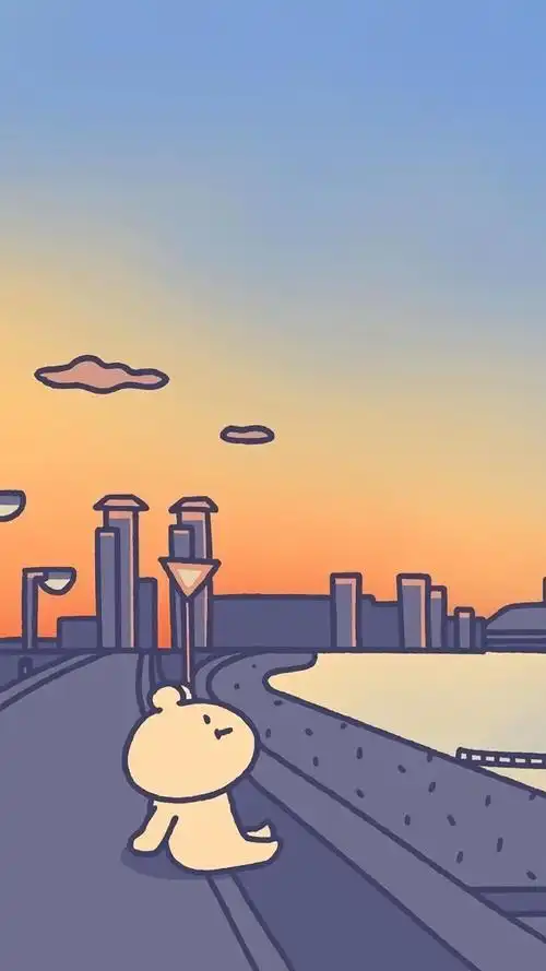 二次元治愈可爱壁纸 ins插画师: acornzzi