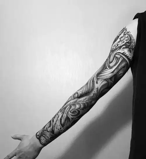 男士花臂纹身图片  花臂纹身