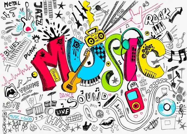 潮流背景_潮流彩绘嘻哈背景png素材-90设计