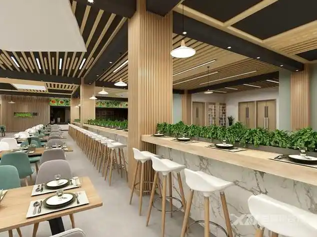 单位食堂大厅效果图(单位食堂大厅效果图大全)