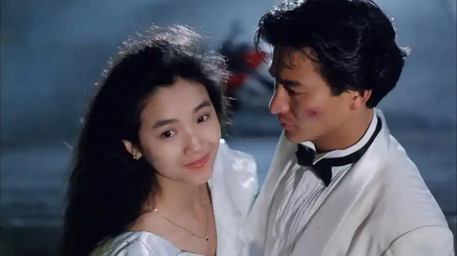 1990天若有情之追梦人乖乖女就这么穿赛博朋克的香港夜景吴倩莲