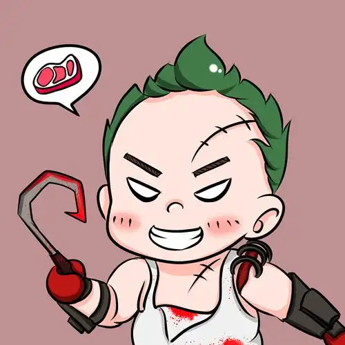 手绘dota2  q版屠夫