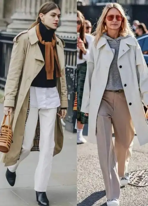 法国女人有多会穿?看她们的"风衣街拍"就知道,真正的洋气高级