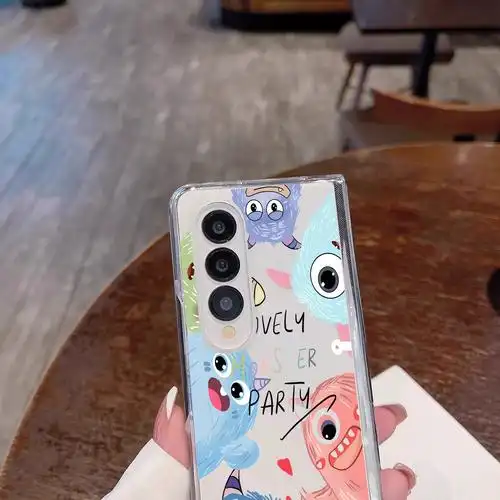 适用三星zfold5卡通小怪兽手机壳galaxy优惠券更优惠 - 备货网