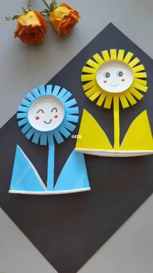 用一次性纸杯做个好看的花朵手工