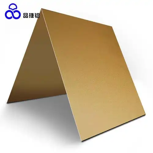 厂家涂层金色喷砂阳极氧化铝板 亮光哑光磨砂户内户外 可调色diy