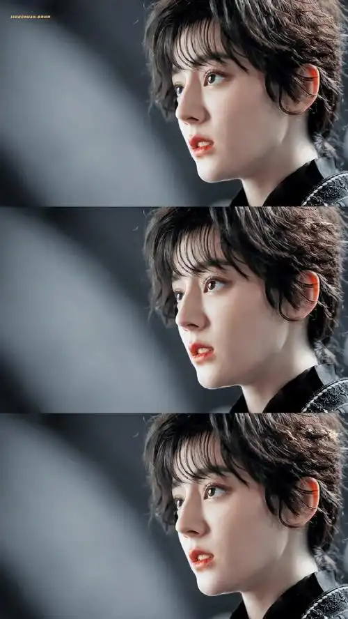 迪丽热巴短发好有少年感