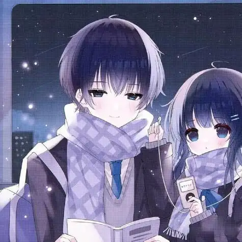 qq炫舞手游情侣头像可爱动漫情侣头像