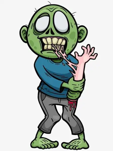 万圣节僵尸猫蜘蛛卡通手绘元素设计